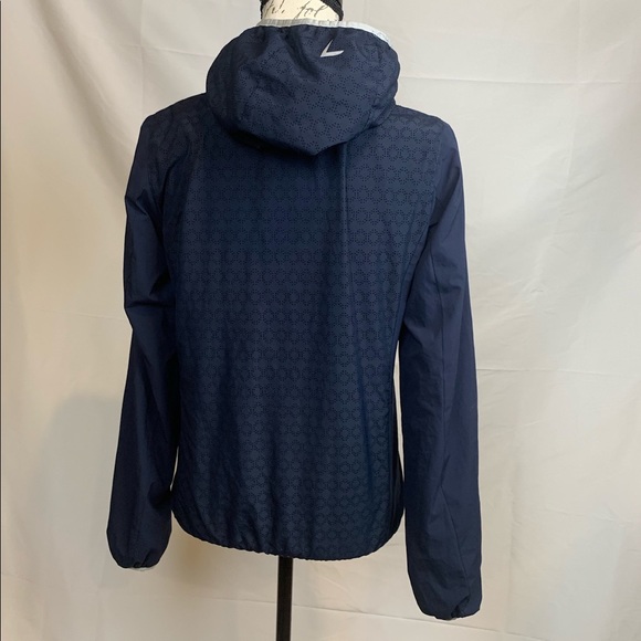 Luhta Navy Full Front Zip Hoodie Size 2 - Picture 6 of 14
